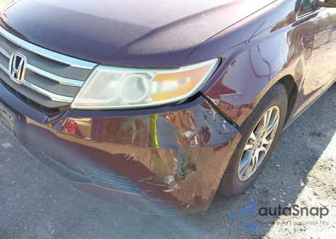 2011 Honda Odyssey Ex-L from USA, damaged, VIN 5FNRL5H63BB087644